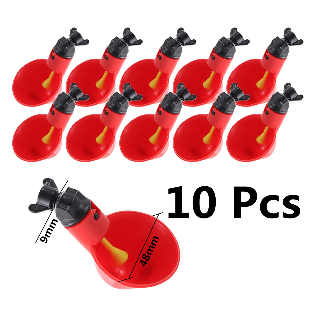 Chicken Food Feeder Poultry Feeding Supplies DIY Rain Proof – 10 Colors