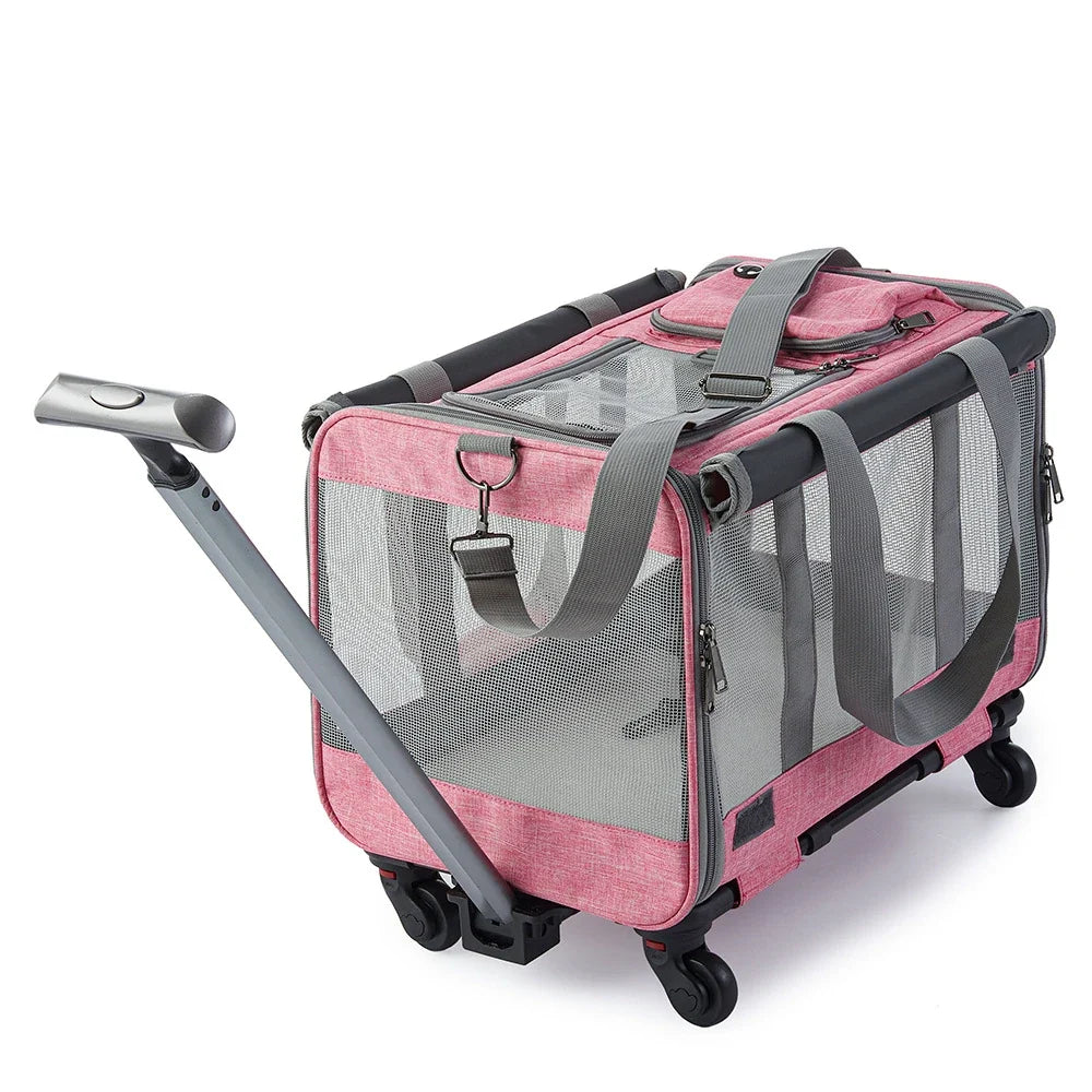 Portable Pet Stroller Carrier, Foldable