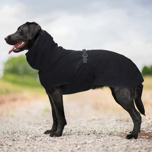 High Collar Warm Dog Jacket with Adjustable Strap Soft Thermal