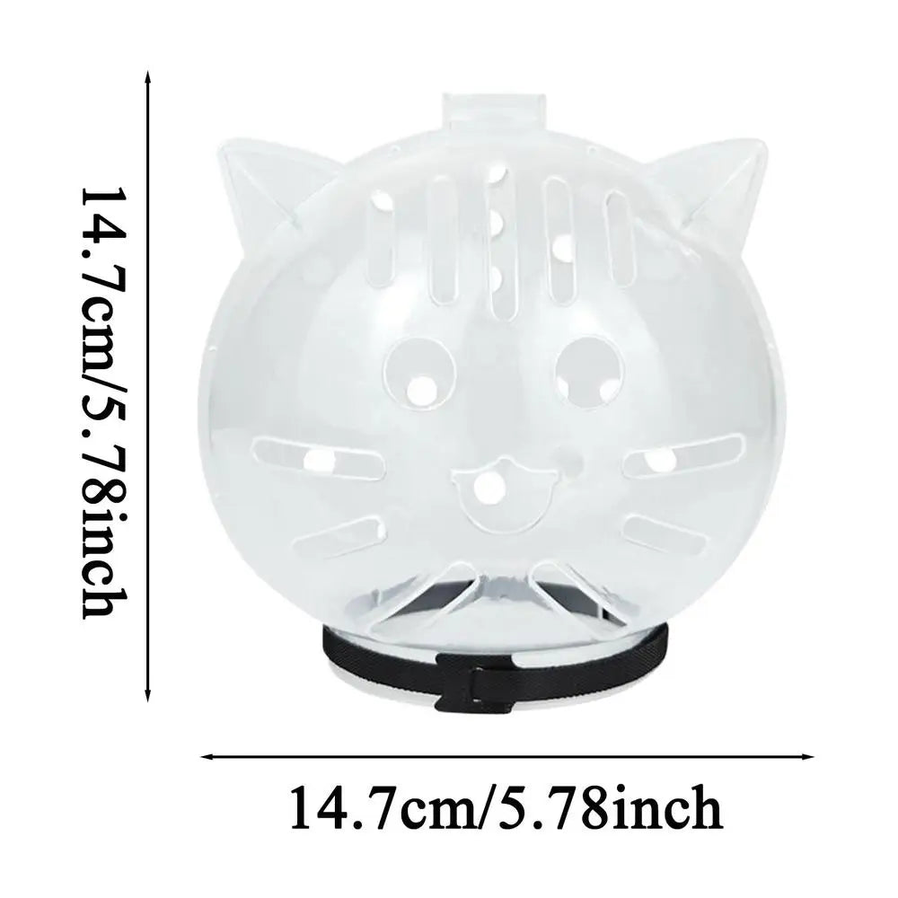 Transparent Cat Hood Breathable Head Cover