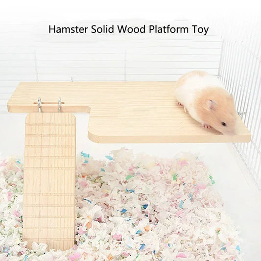 Functional Wooden Hamster House Desk - MyPetDollar.com