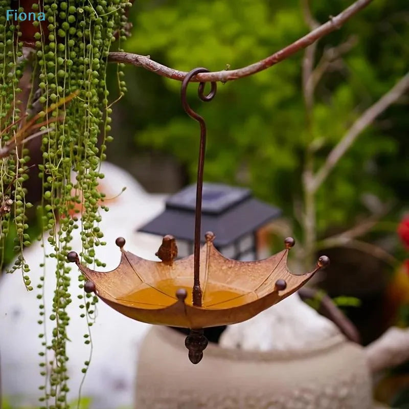 ✔Umbrella Shaped Hanging Bird Bath & - MyPetDollar.com