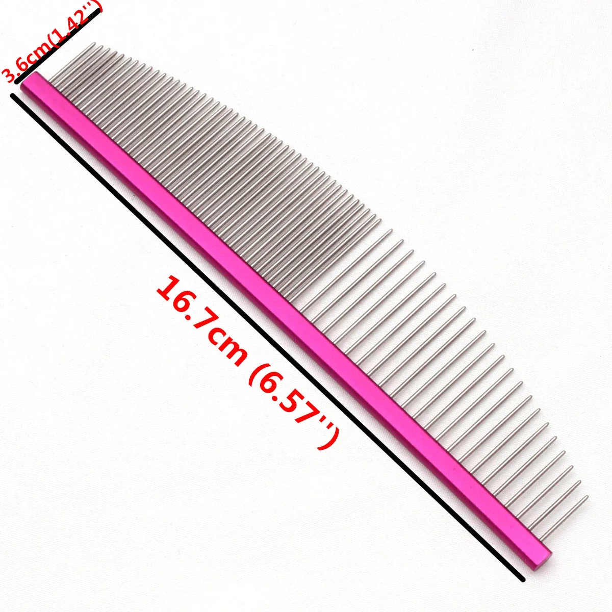 Pet Comb Aluminium Handle Dog Grooming Comb - MyPetDollar.com