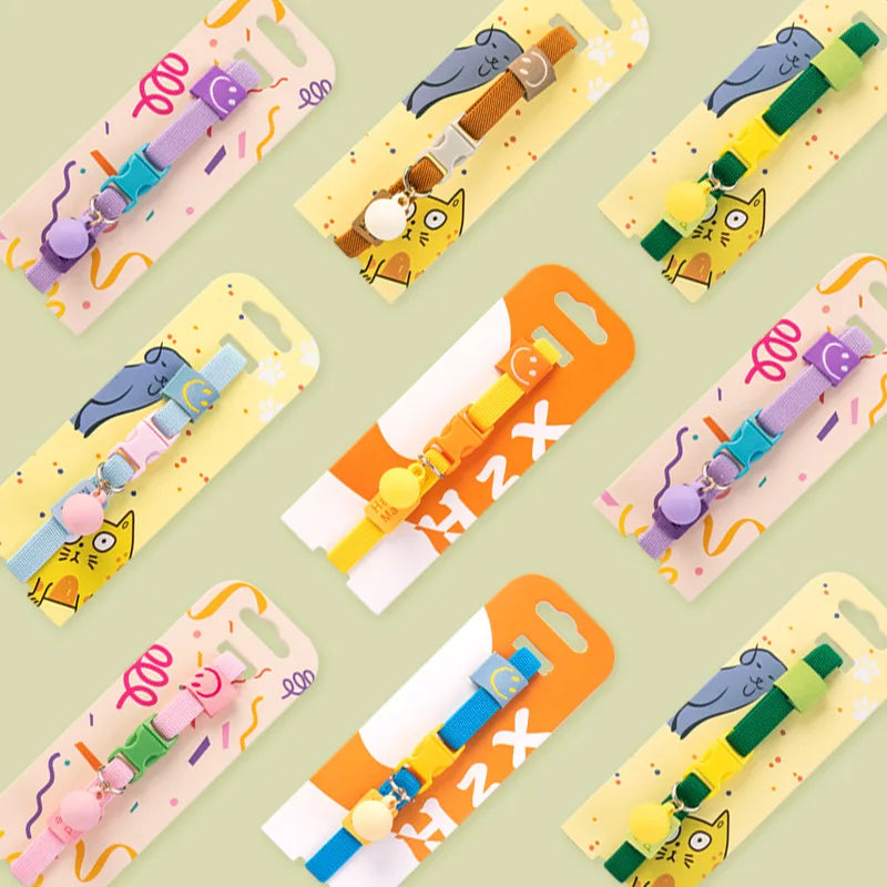 7 Colors High Elasticity Cats Bells Collars - MyPetDollar.com