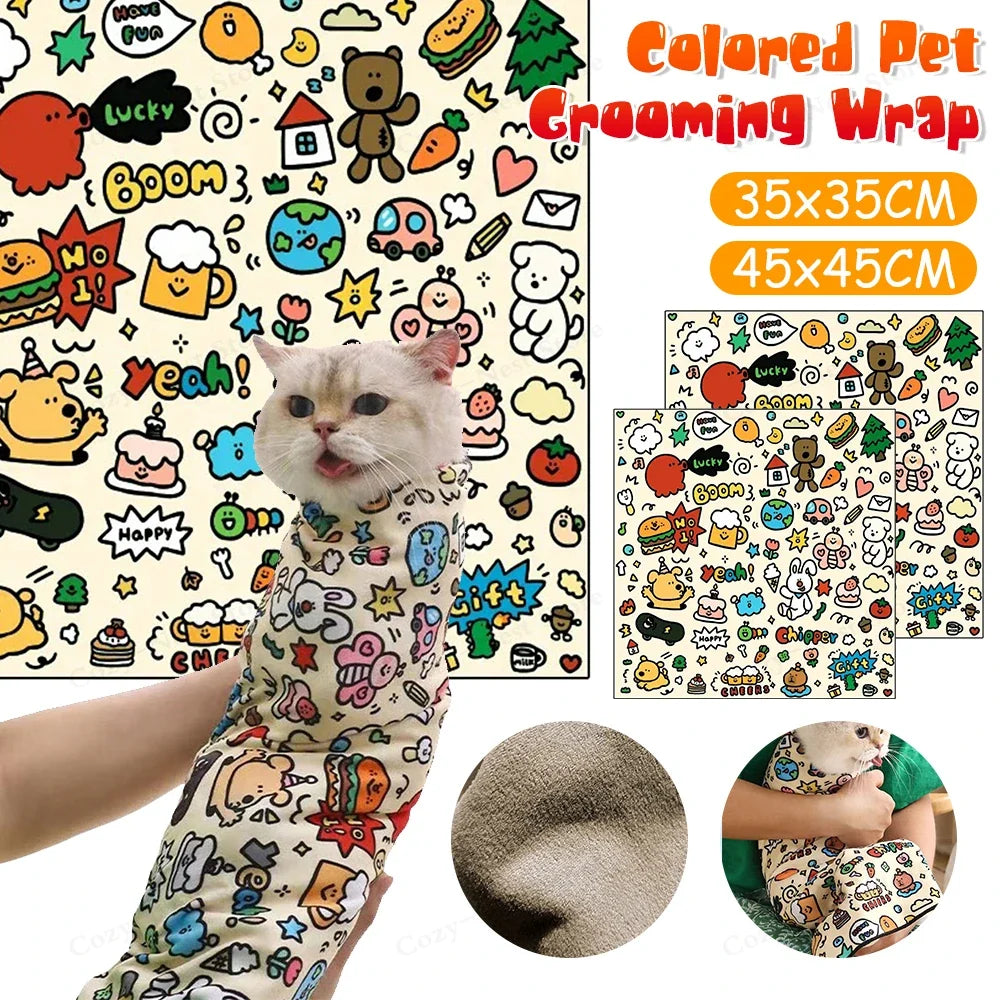 Cat Grooming Wrap Self-Adherent Cat - MyPetDollar.com