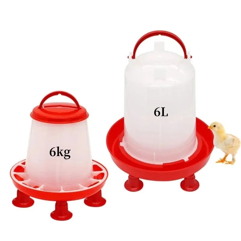 Durable Automatic Chicken Food Feeder Water Bucket with Poultry