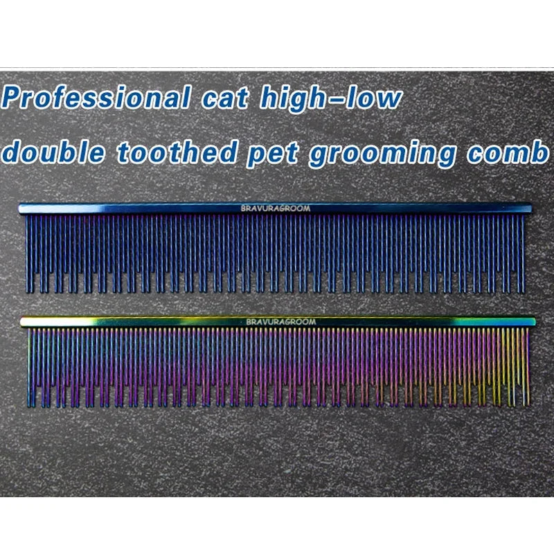 BAVURA Pet Grooming Comb Stainless Steel - MyPetDollar.com