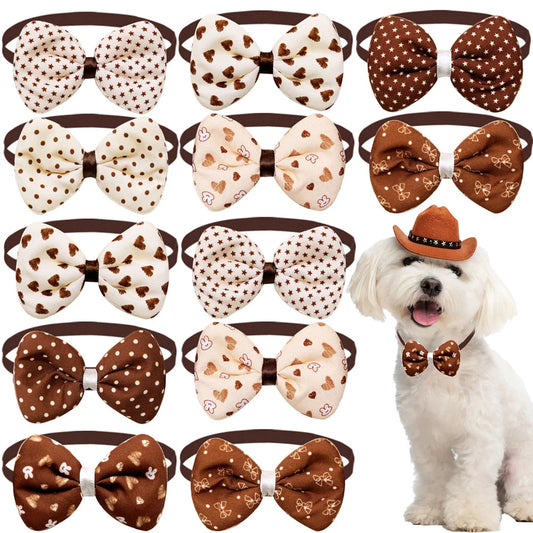 50pcs Dog Bowties Fashion Adjustable Pet Bow - MyPetDollar.com