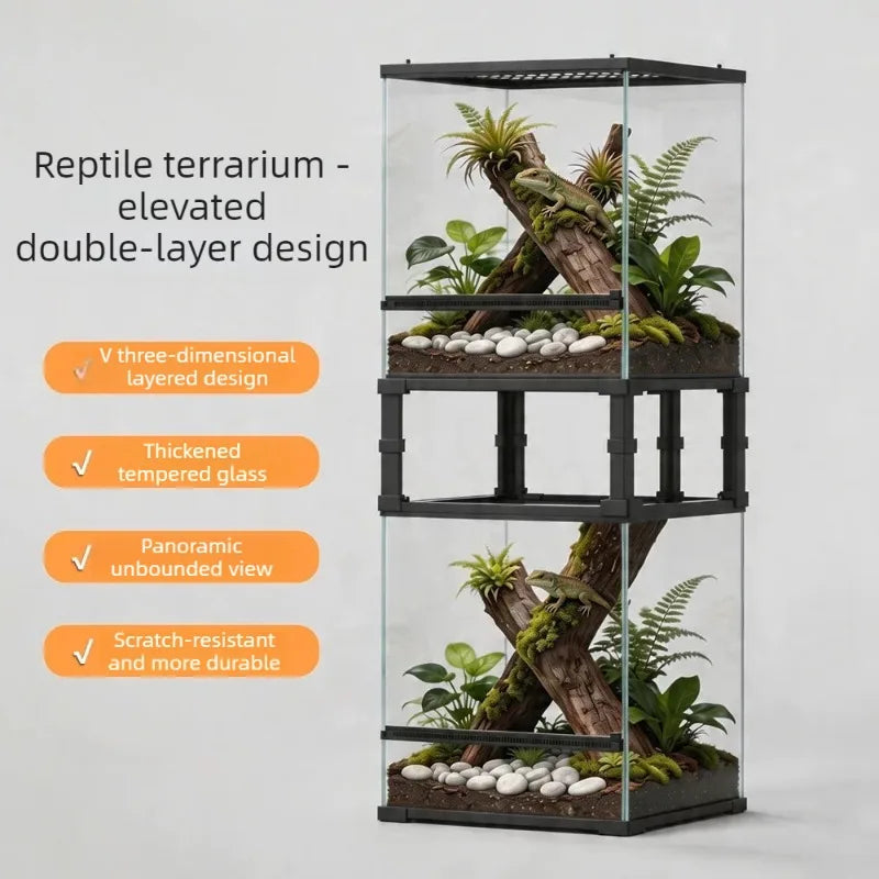 Transparent Lizard Kennel Terrariums Reptile - MyPetDollar.com