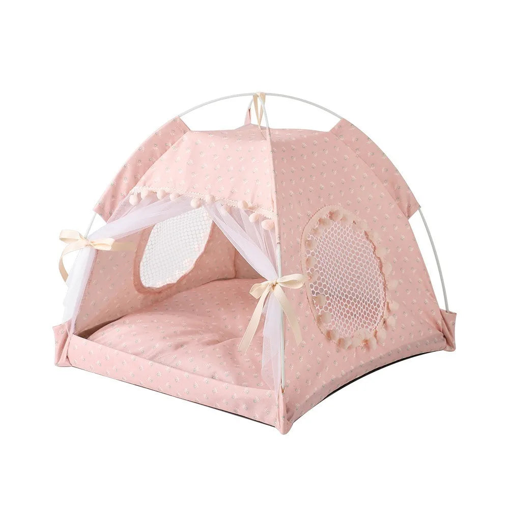 Ventilate Foldable Princess Cat Bed - MyPetDollar.com