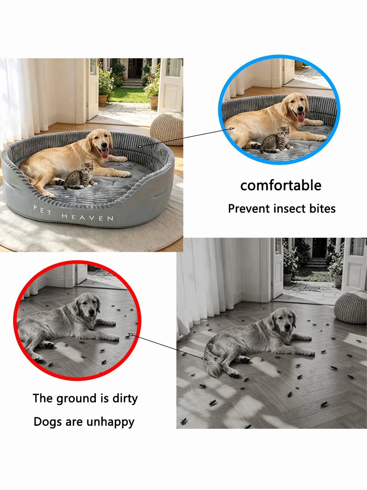 Pet Dog Supplies Dog Bed High Cushion Pet - MyPetDollar.com