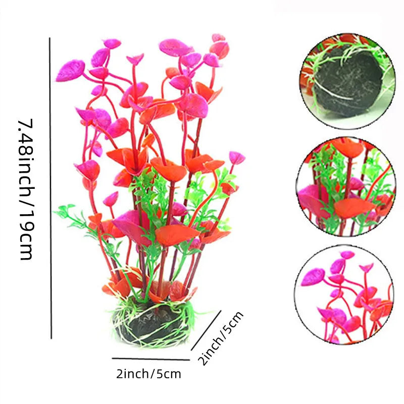 Artificial Plastic Water Plant Grass for - MyPetDollar.com