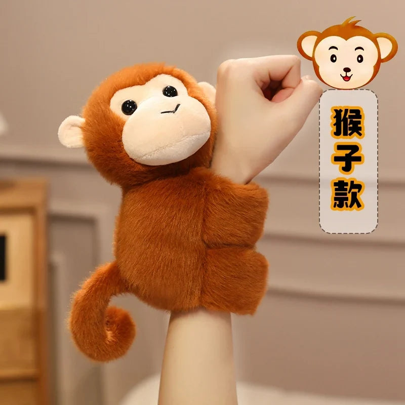 Funny Multifunctional Cartoon Animal Plush Wristband Toys for Dogs