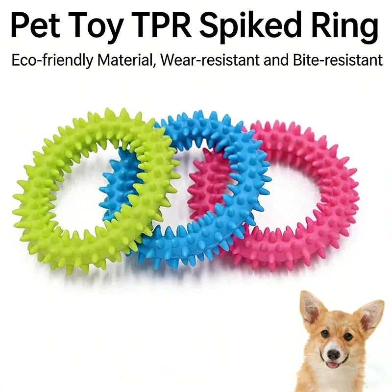 Bone Shape Soft Rubber Pet Chew Toy Bite - MyPetDollar.com