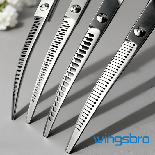 Wingsbro 8 Inch Dog Curved Drooming - MyPetDollar.com
