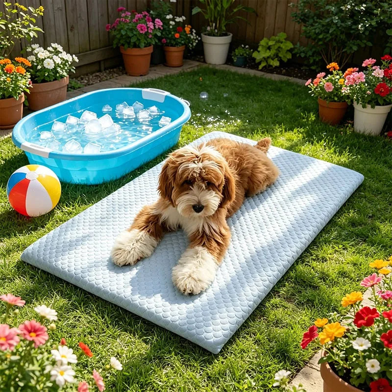 Pet Mat Pet Cooling Sheet Summer Ice Silk - MyPetDollar.com