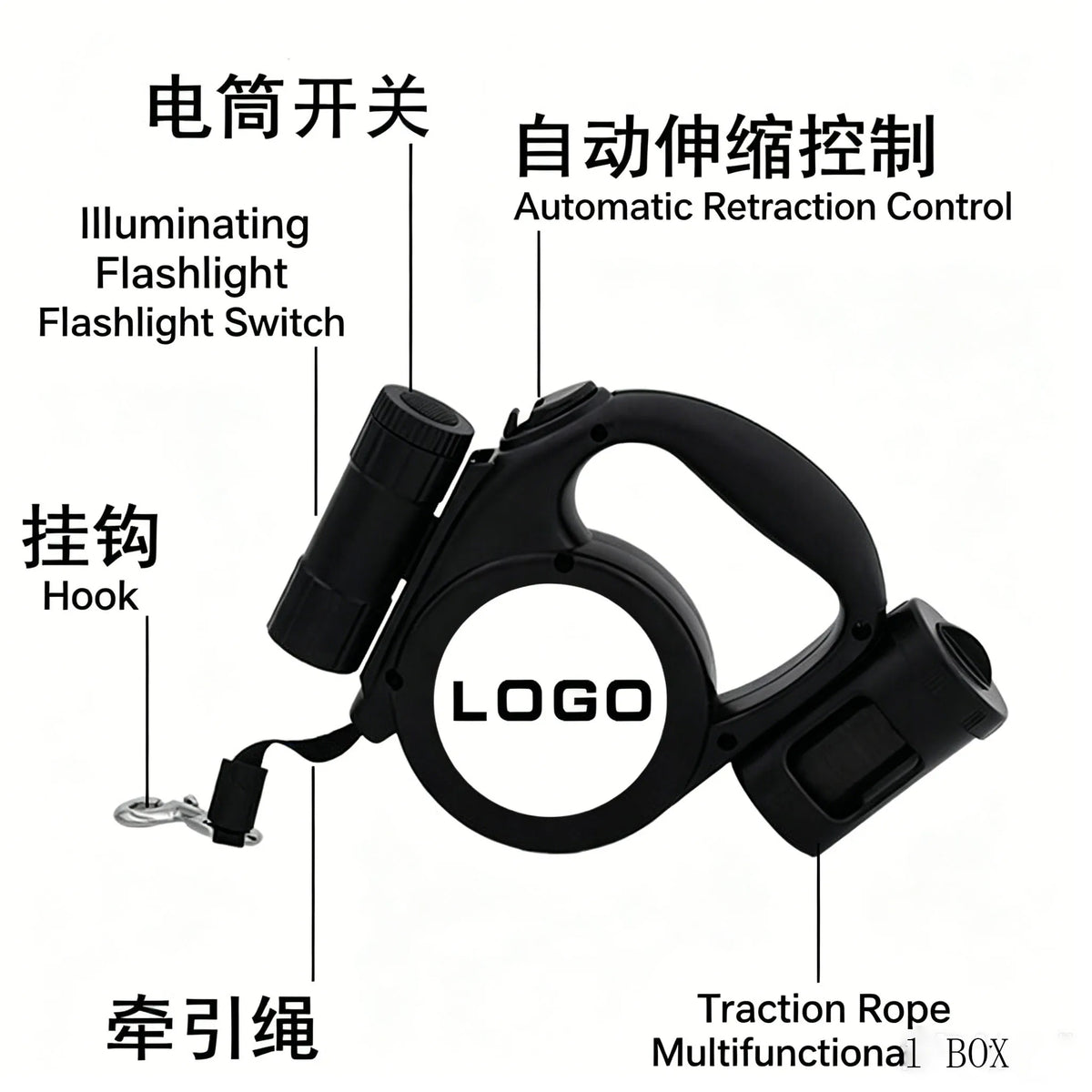 Pet Leash, Nylon Retractable Dog Lead, - MyPetDollar.com