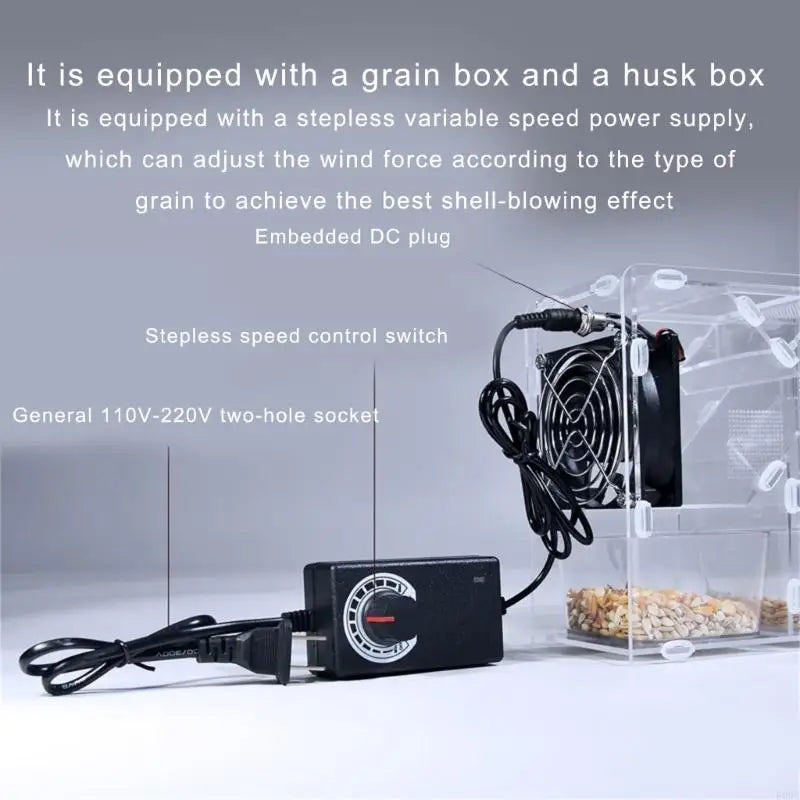 Bird Grains Blowing Ma Adjustable Speed Fan - MyPetDollar.com
