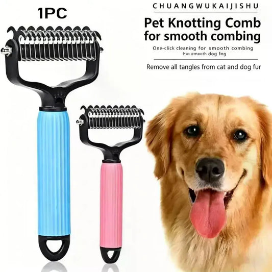 Double‑Sided Pet Grooming Brush One‑Click - MyPetDollar.com