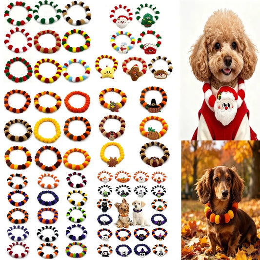 20pcs New Christmas Fall Style Pet Dog Bow - MyPetDollar.com