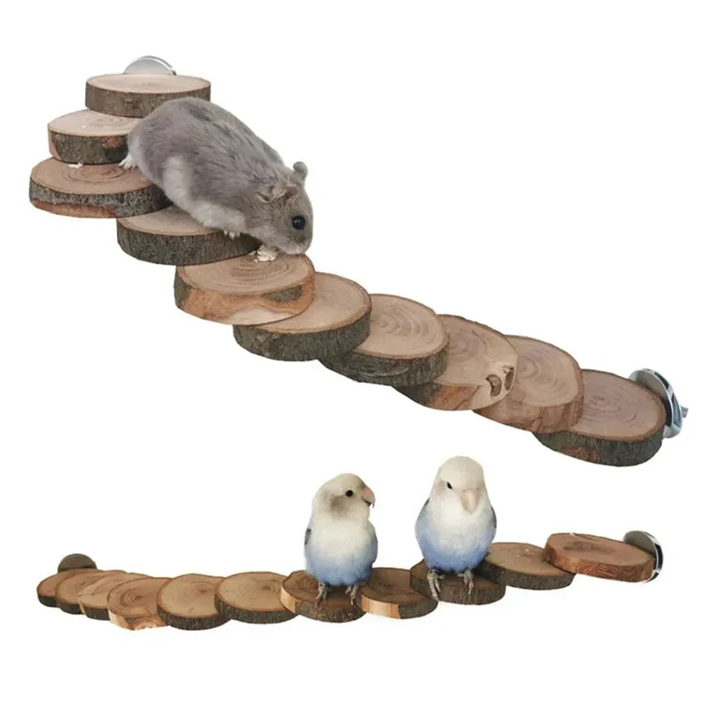Cute Hamster Roller Toys Natural Wooden Pine - MyPetDollar.com