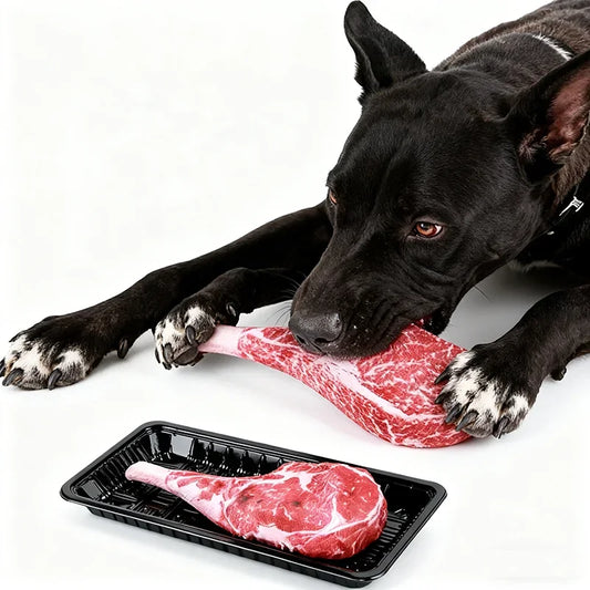 Simulation Squeaky Bone Steak Dog Chew Toy - MyPetDollar.com