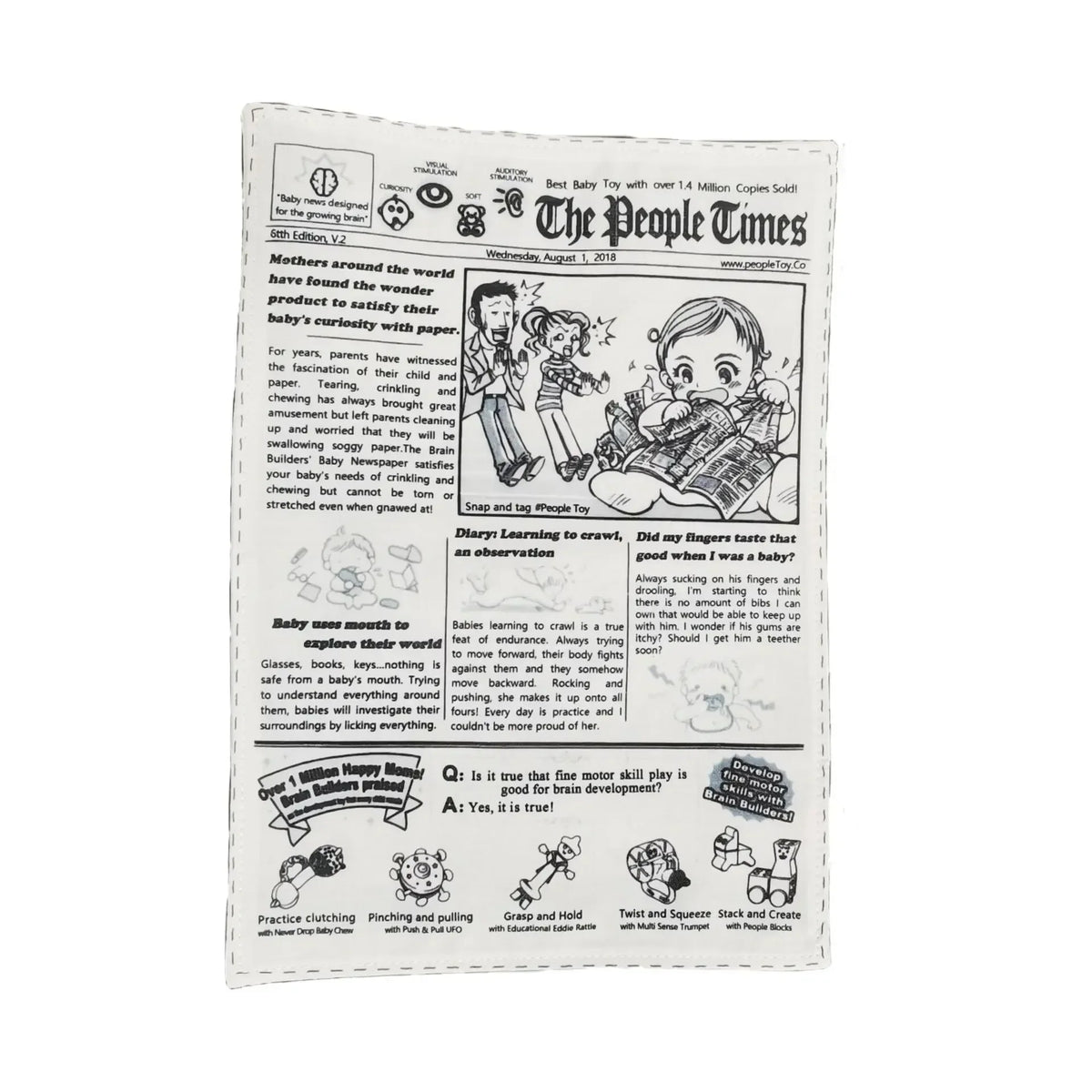 Funny Bite-resistant Newspaper Dog Toys
