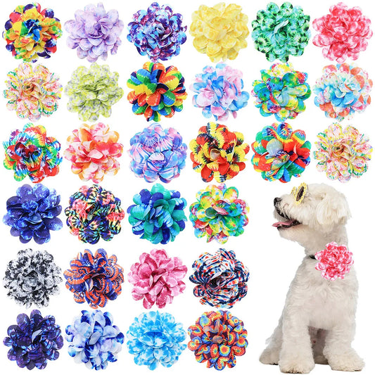 50pcs Removable Flower Bowties For Dog - MyPetDollar.com