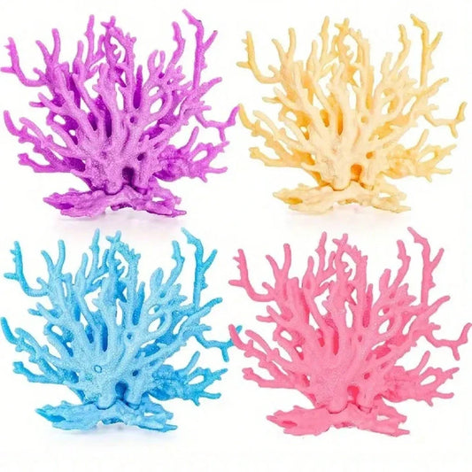 Aquarium Simulation Coral Ornament, Resin - MyPetDollar.com