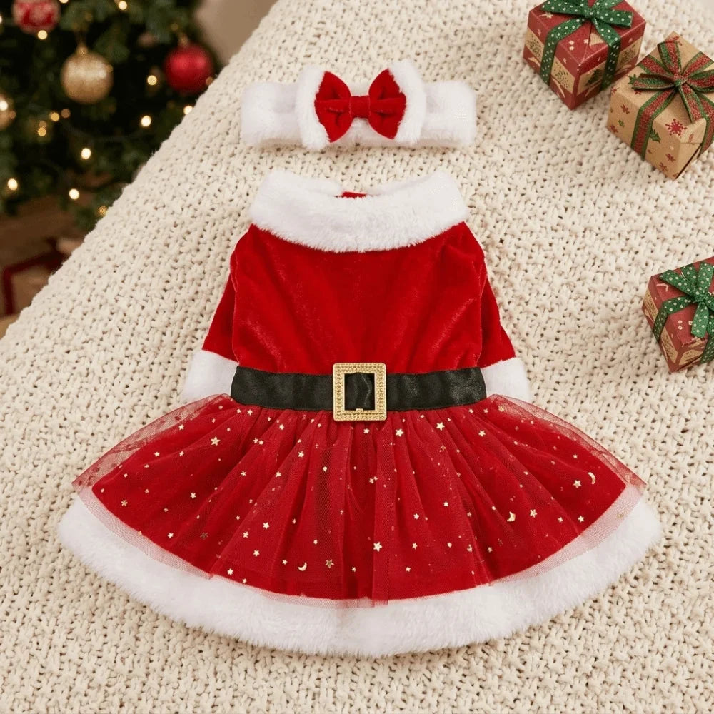 Washable Velvet Pet Christmas Costume Mesh - MyPetDollar.com