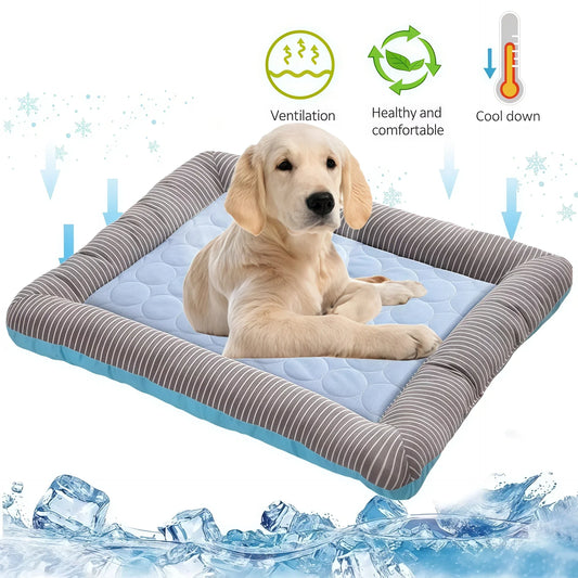 Cooling Pet Bed For Dogs Cats Ice Silk - MyPetDollar.com