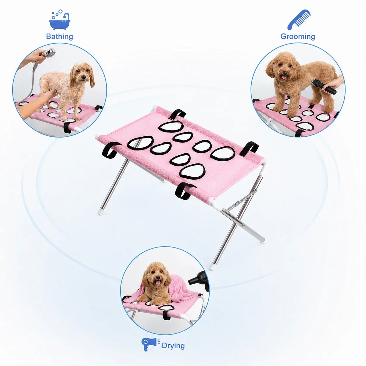 Portable Pet Grooming Bath Hammock Stand - MyPetDollar.com