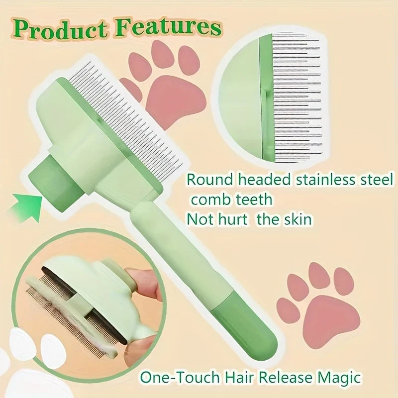 Pet Rotating De-Shedding Comb with Dense - MyPetDollar.com