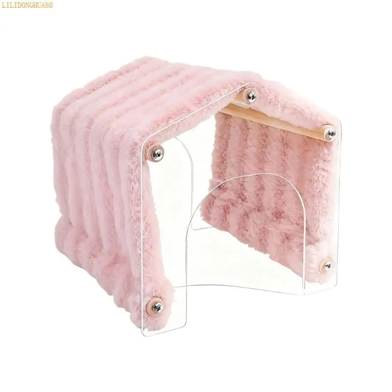 J1ha Gerbil Furry Shelter Soft Detachable Large Bed – Small Pet Supplies