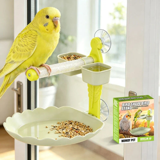 Suction Cup Bird Perch Stand Portable Parrot - MyPetDollar.com