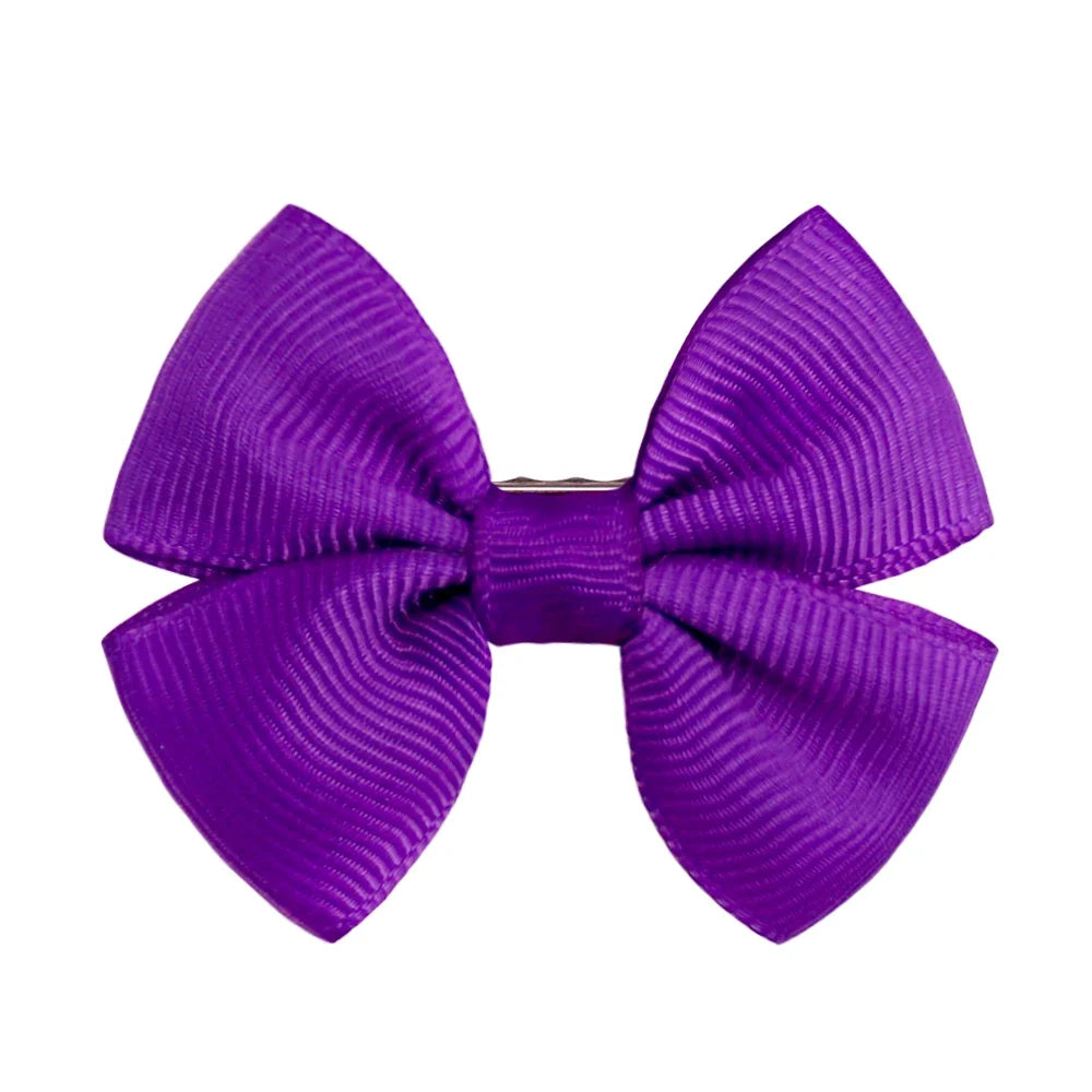 Solid Dog Bows Hair Clips Pet Bowknot Doggly Grooming