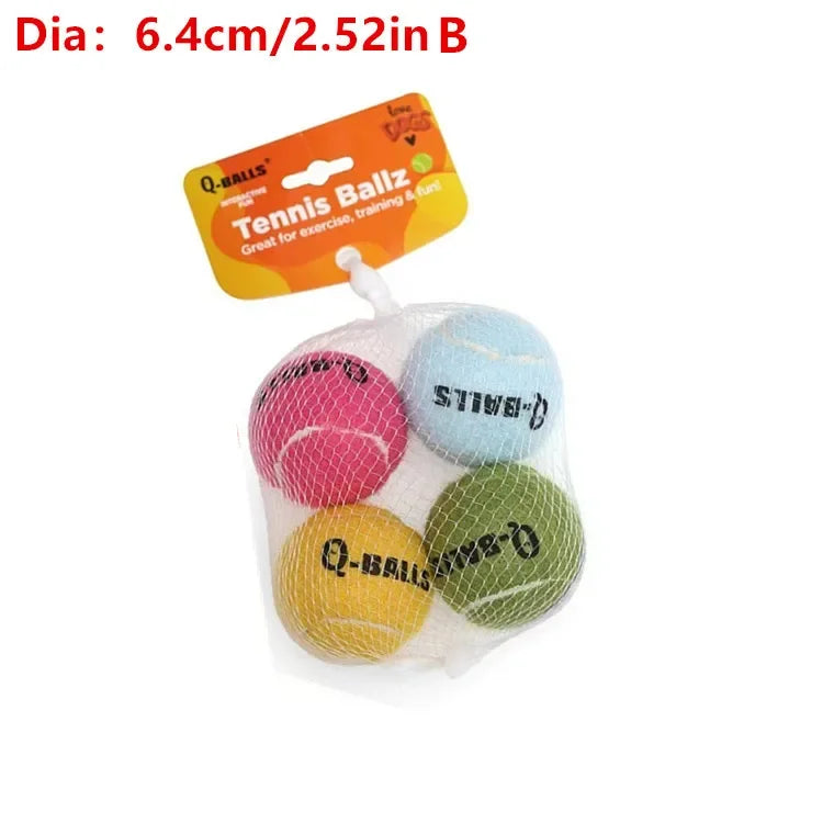 Dog Toy Set Q-monster Thick Walled Natural Rubber Squeak Chew – 5 Colors