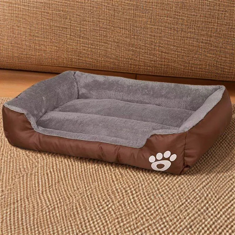 Coffee-Colored Stain-Resistant Kennel Paw - MyPetDollar.com