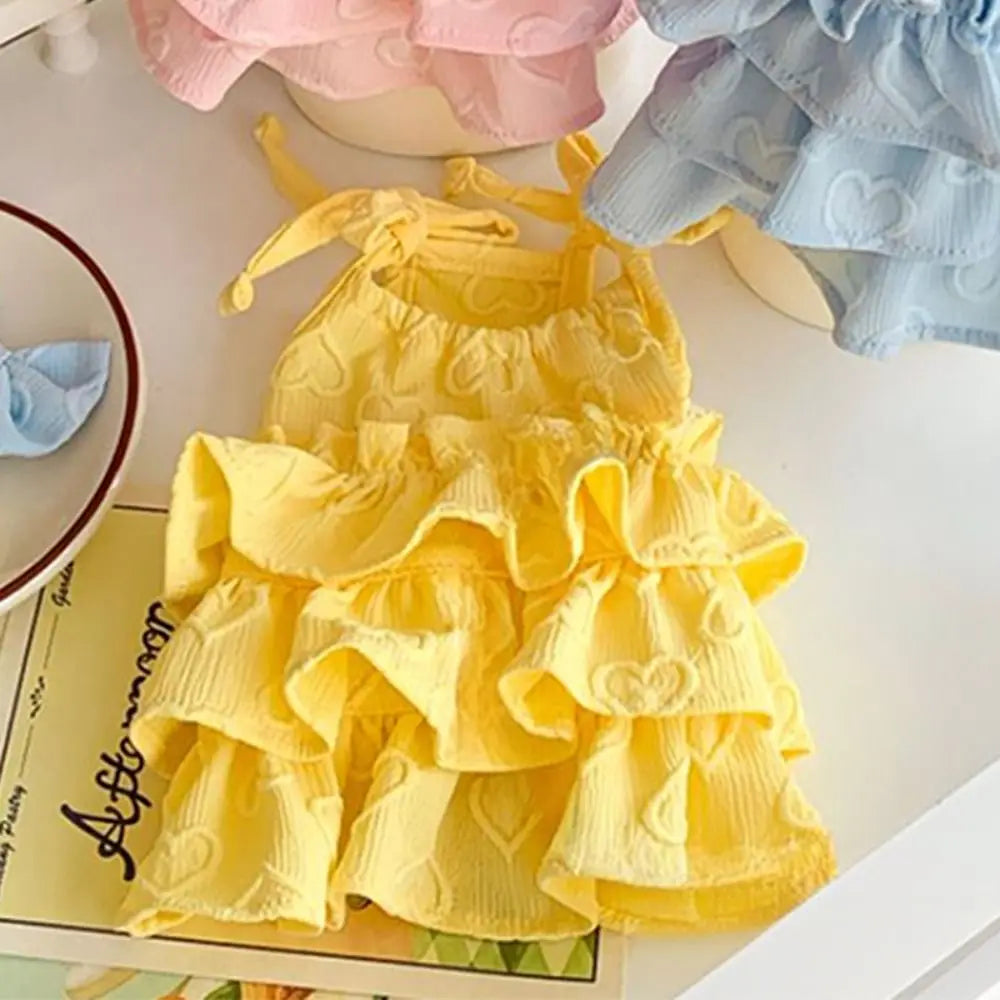 Pet Supplies Cute Pet Love Strap Cake Skirt - MyPetDollar.com