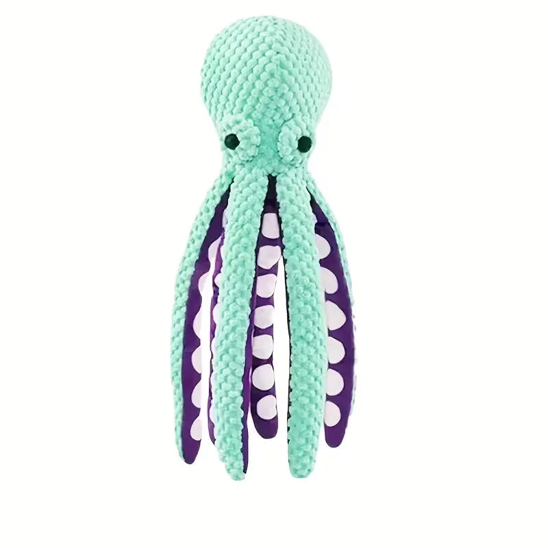 Pet Plush Octopus Plaything Interactive Sound Anti Demolition Home