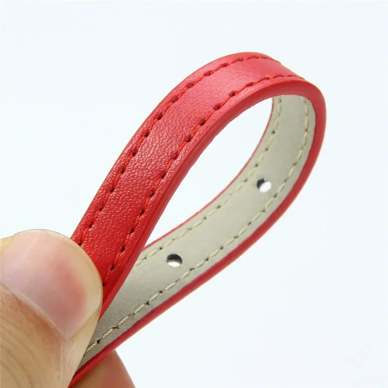 3 Pcs/Lot Soft PU Leather Cat Collar Solid - MyPetDollar.com