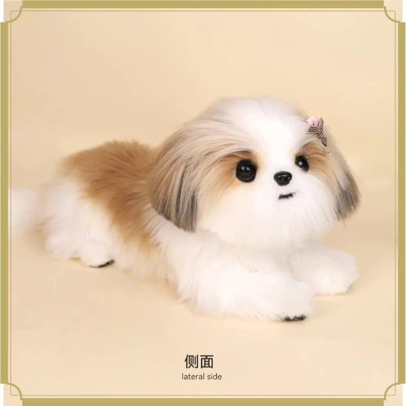 Lifelike Simulation Shih Tzu Stuffed Animal - MyPetDollar.com