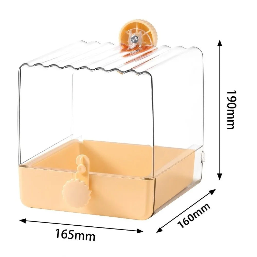 2 in 1 Bird Hanging Bathtub Drawer Design Transparent Food – 4 Colors