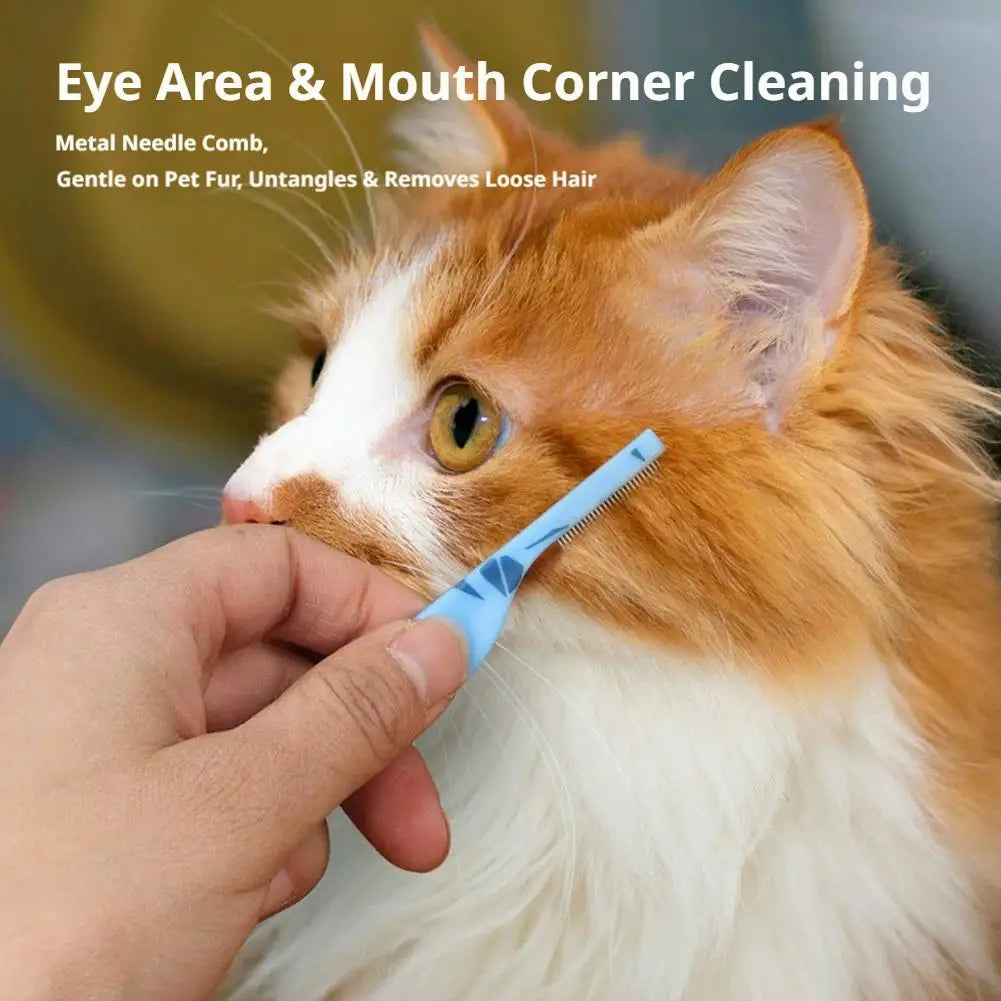 Cat Face Comb Mini Stainless Steel Tear - MyPetDollar.com