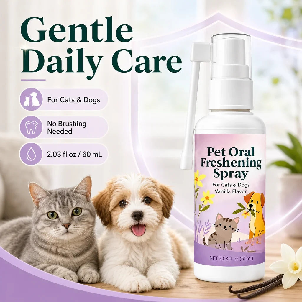 Pet Dental Care Breath Freshener Spray for - MyPetDollar.com