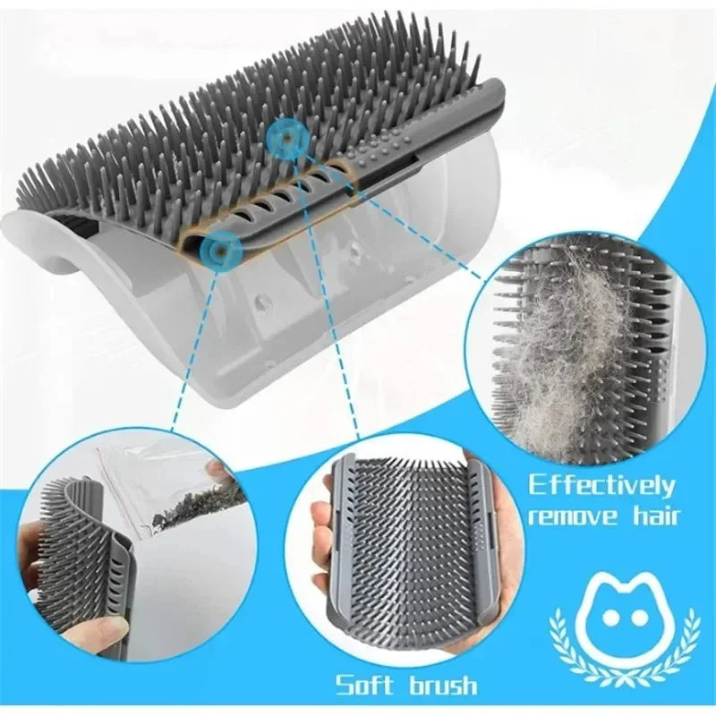 Wall Mount Corner Cat Self Groomer Comb - MyPetDollar.com