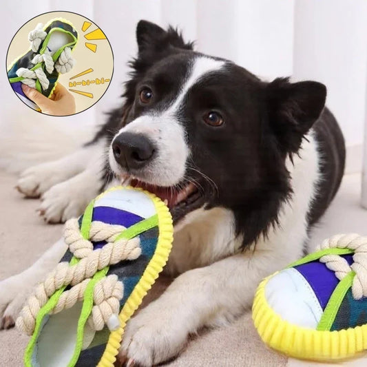 Dog Squeaky Toy Dog Toy Shoes Puppy Bite - MyPetDollar.com