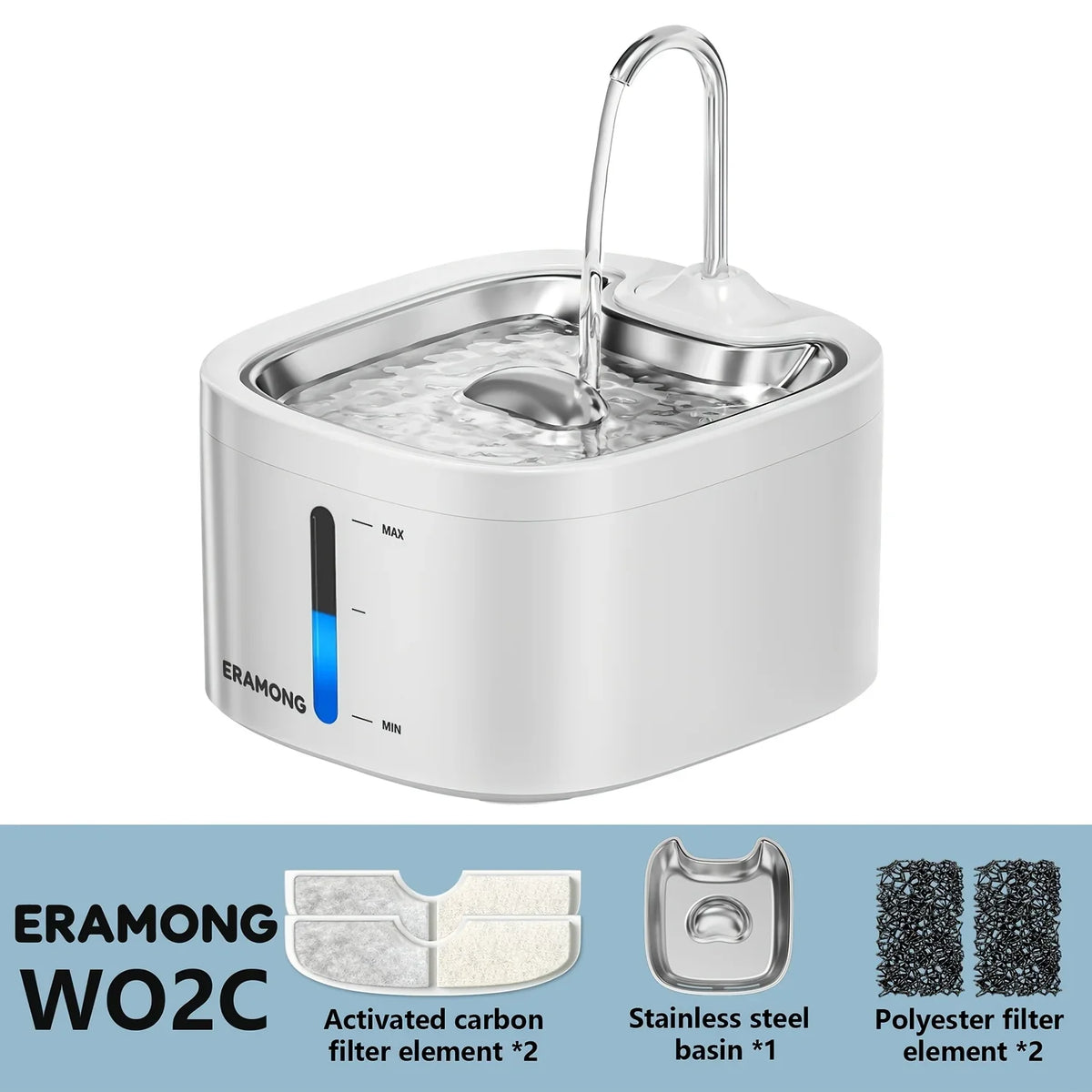 3.5L/118oz Cat Drinking Fountain with - MyPetDollar.com