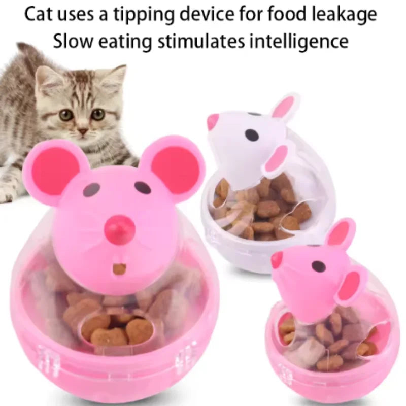 Pet Feeder Cat Toy Mouse Rolling Food - MyPetDollar.com