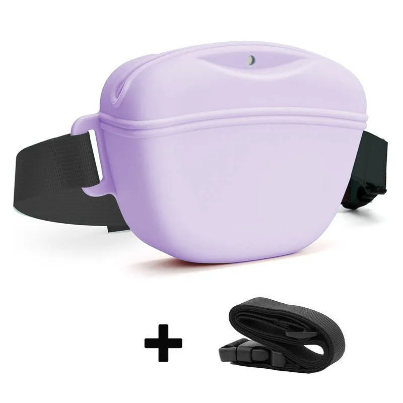 Silicone Dogs Treat Bag Pet Portable Training Waist